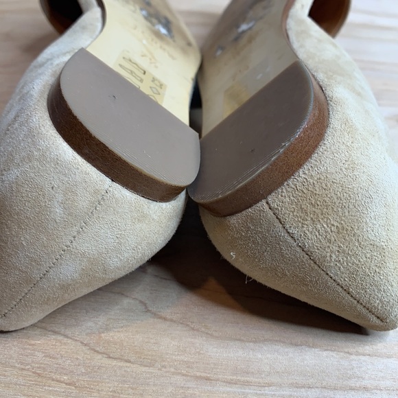 J. Crew Factory Fawn Tan Pointy Loafer Slip On Flats Size 7.5 - Picture 7 of 9